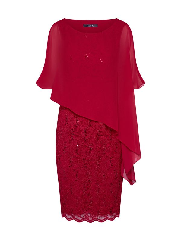 SWING SWING Рокля  винено червено