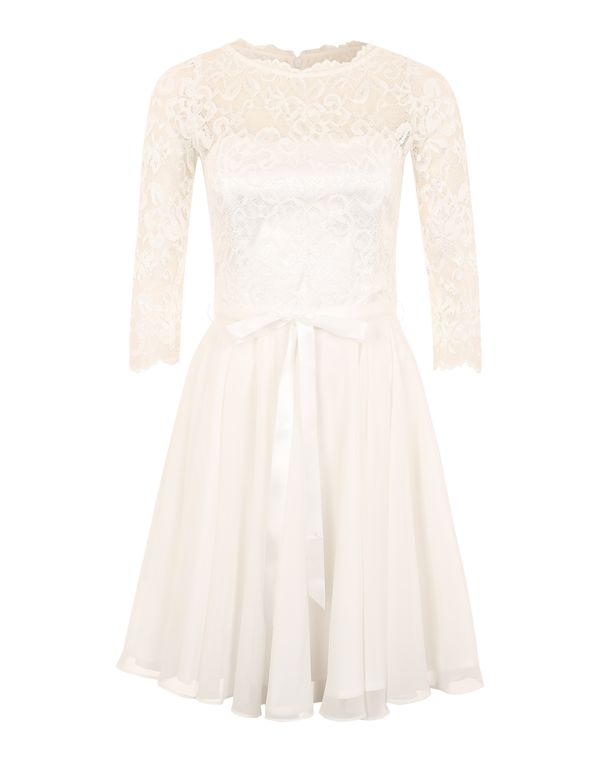 SWING SWING Рокля за коктейл  бяло