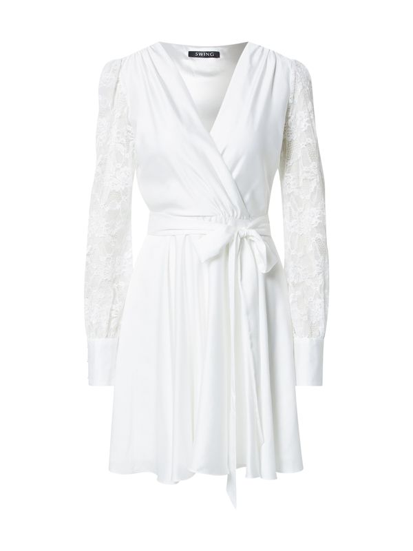 SWING SWING Рокля за коктейл  екрю