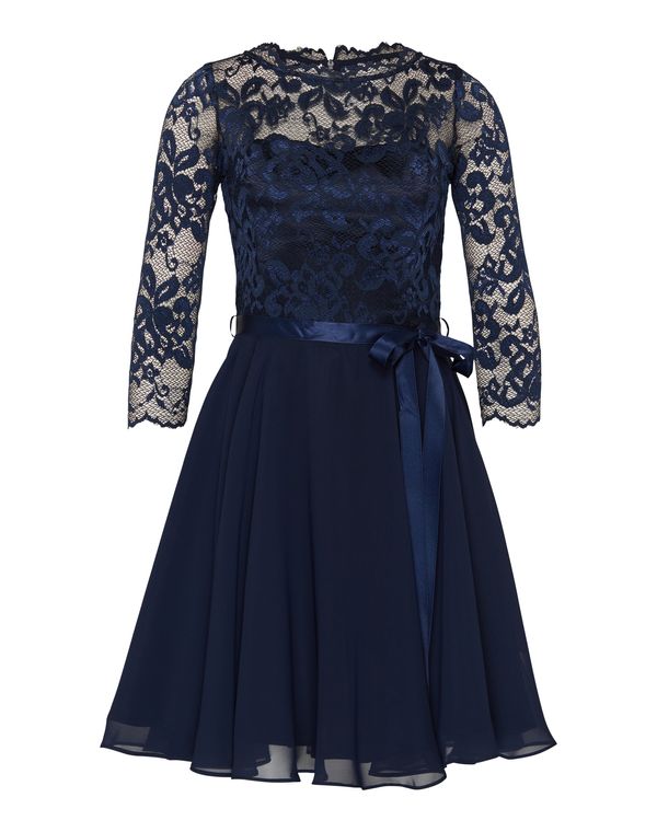 SWING SWING Рокля за коктейл  нейви синьо