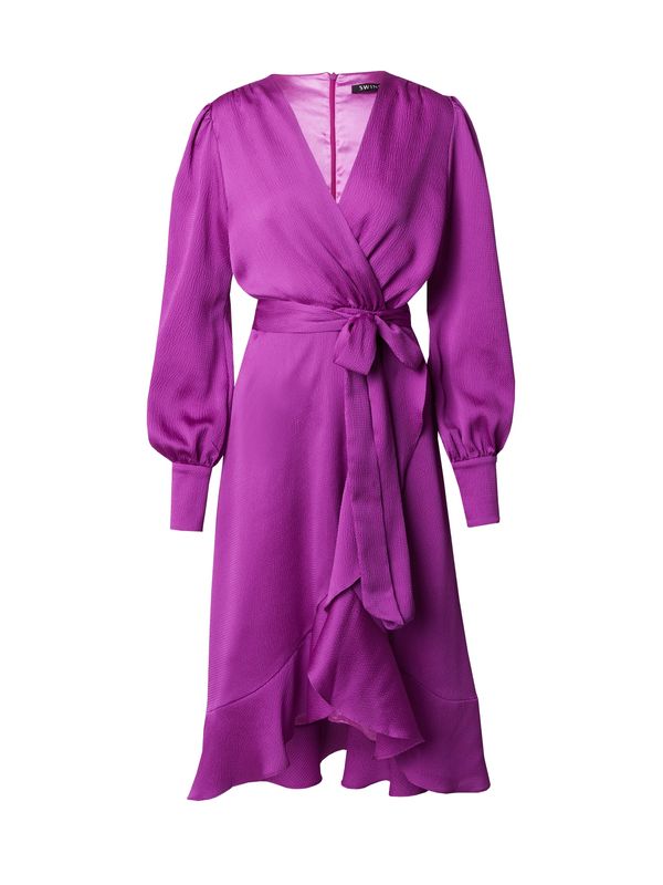 SWING SWING Рокля за коктейл  неоноволилаво