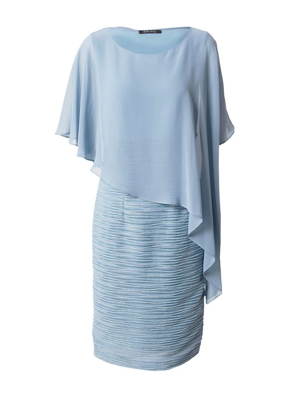 SWING SWING Рокля за коктейл  светлосиньо / сребърно