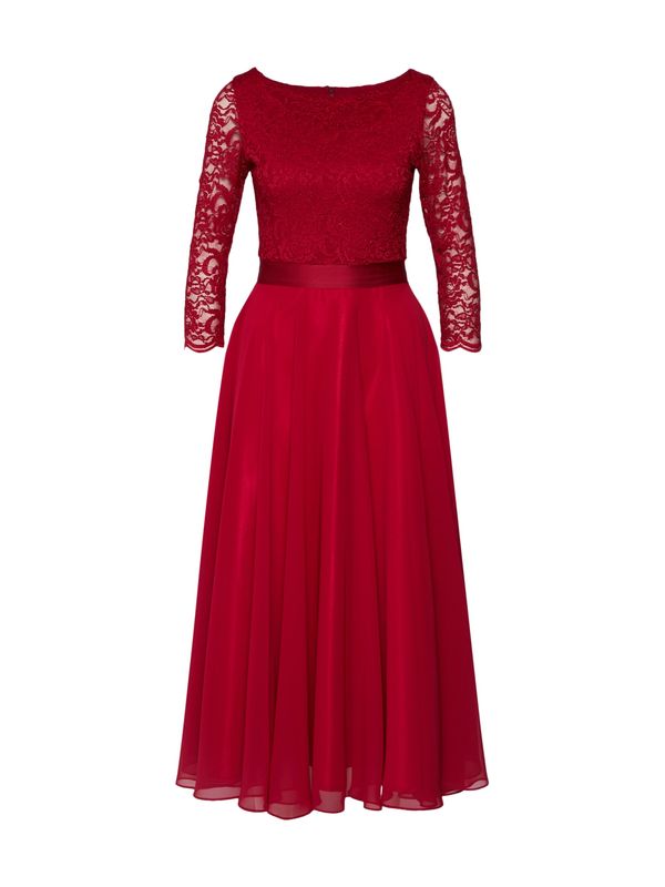 SWING SWING Рокля за коктейл  винено червено