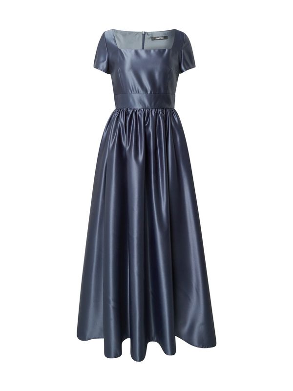 SWING SWING Вечерна рокля  гълъбово синьо