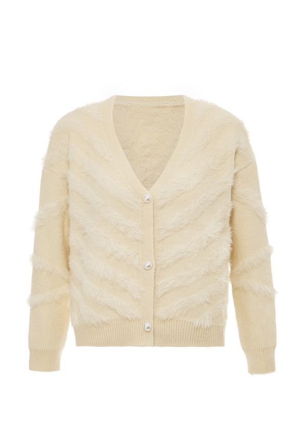 swirly swirly Плетена жилетка  бежово