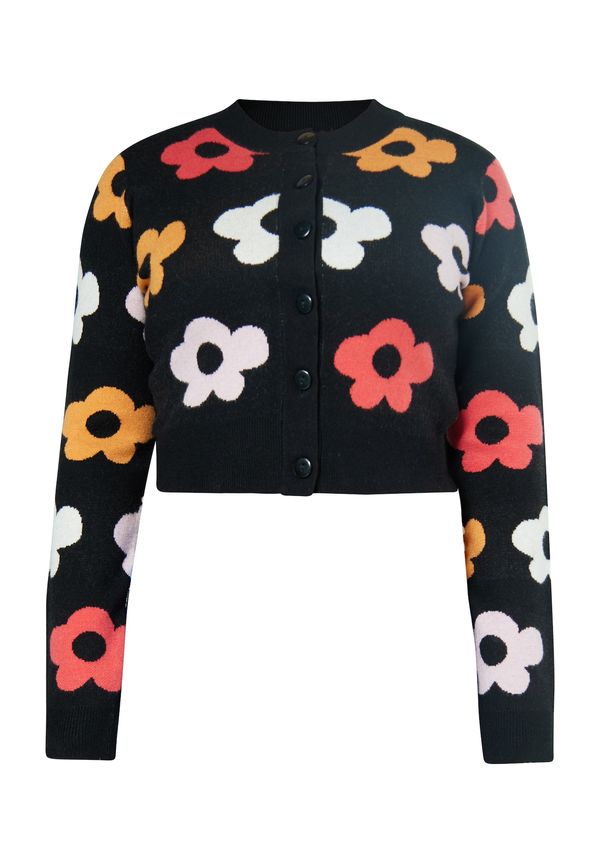 swirly swirly Плетена жилетка  бежово / розово / черно / бяло