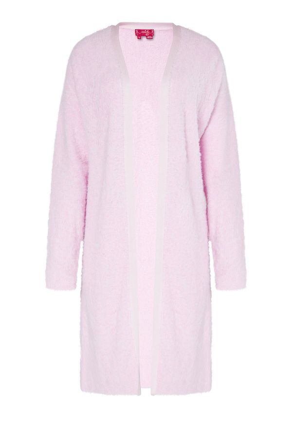 swirly swirly Плетена жилетка  бледорозово