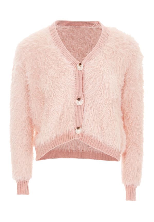 swirly swirly Плетена жилетка  бледорозово