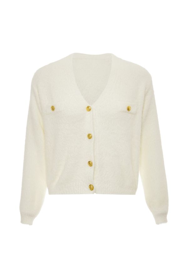 swirly swirly Плетена жилетка  бял памук