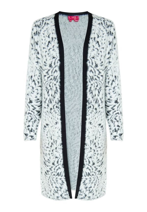 swirly swirly Плетена жилетка  черно / бяло