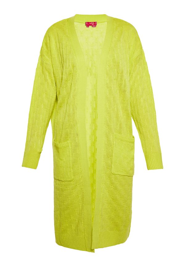 swirly swirly Плетена жилетка  лимоненожълто