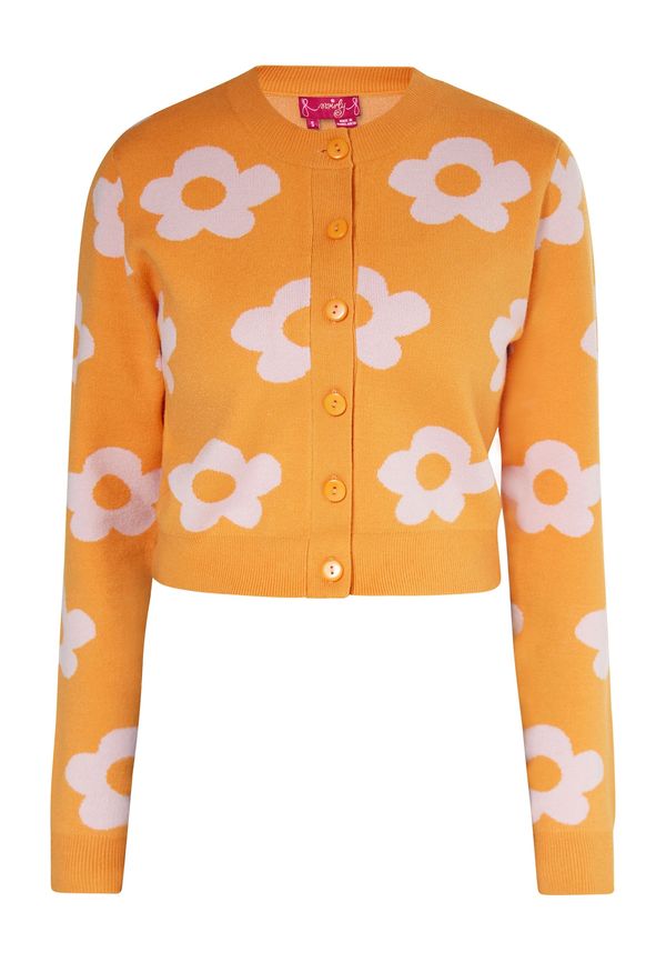 swirly swirly Плетена жилетка  мандарина / розе