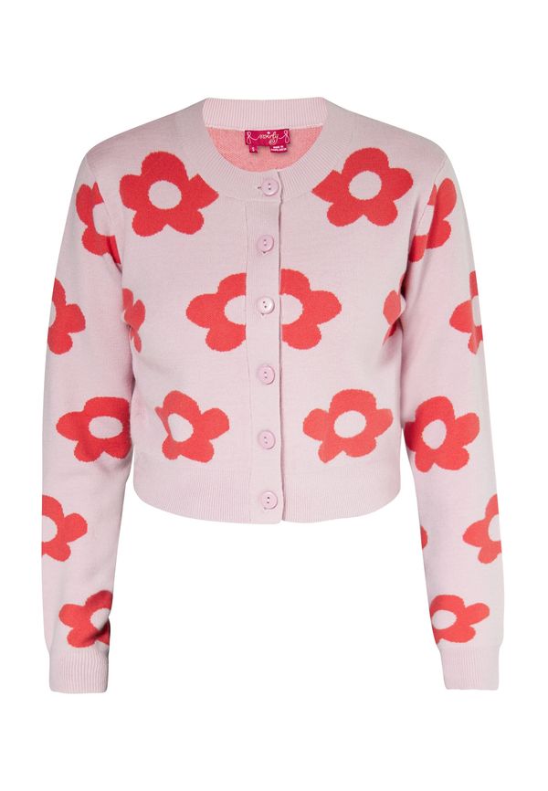 swirly swirly Плетена жилетка  розово / оранжево-червено