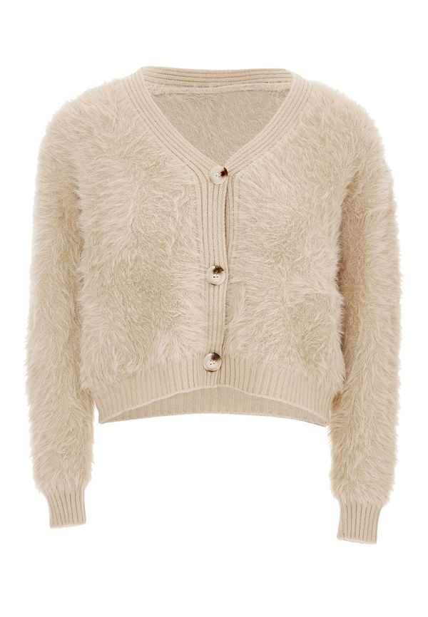 swirly swirly Плетена жилетка  тъмнобежово