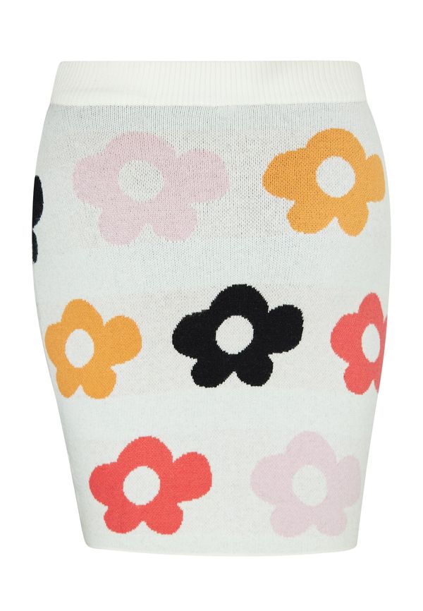 swirly swirly Пола  оранжево / бледорозово / черно / бяло