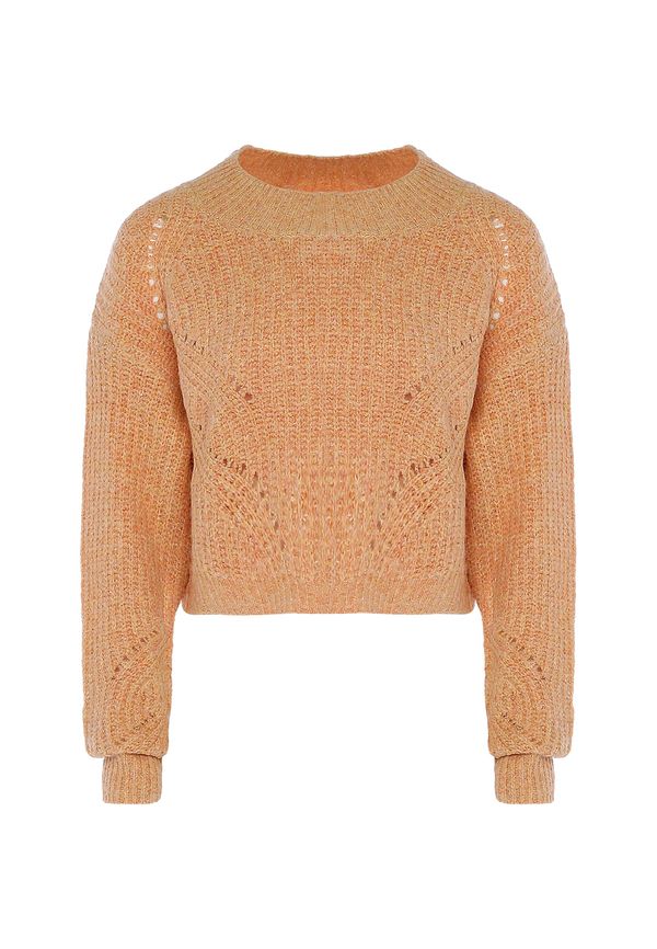 swirly swirly Пуловер  оранжев меланж