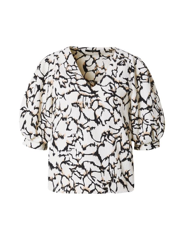 TAIFUN TAIFUN Блуза  бежово / черно