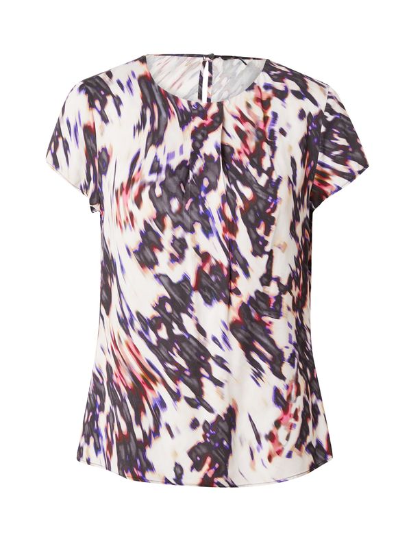 TAIFUN TAIFUN Блуза  кремаво / тъмнолилаво / винено червено / черно