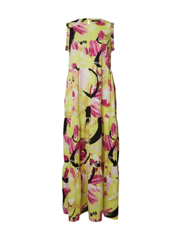 TAIFUN TAIFUN Лятна рокля  жълто / розово / черно / бяло