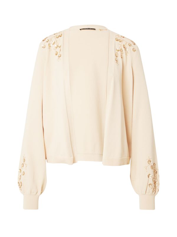 TAIFUN TAIFUN Плетена жилетка  бежово / цвят "пясък"