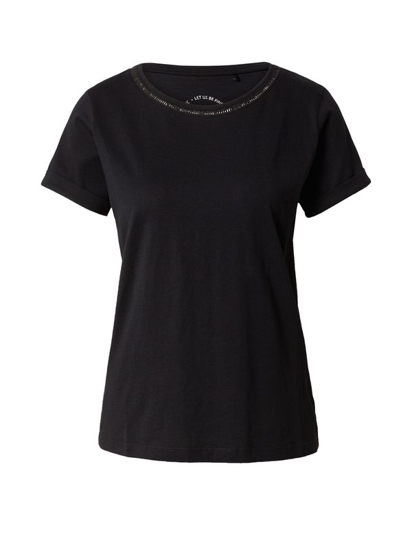 TAIFUN TAIFUN Тениска  черно