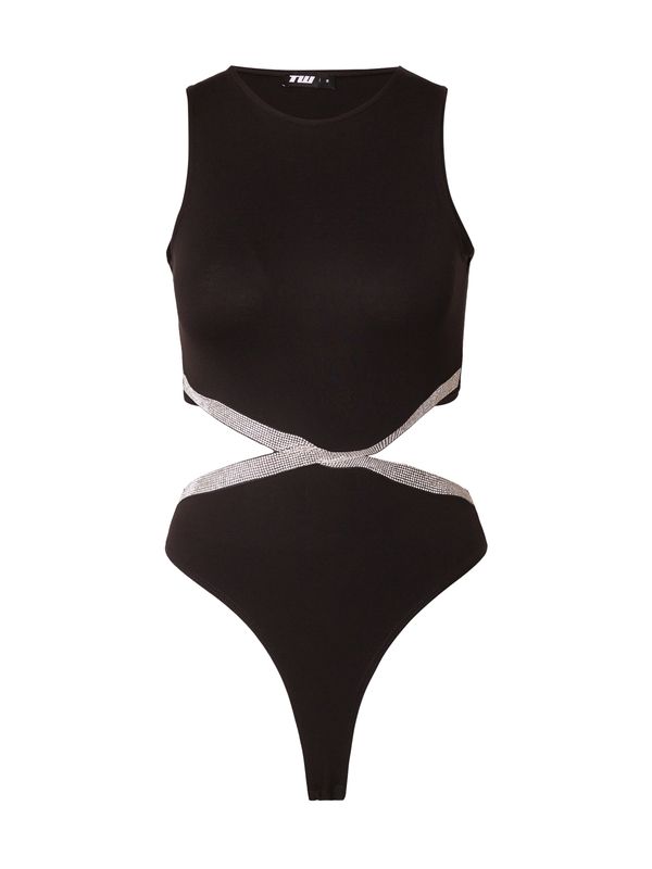 Tally Weijl Tally Weijl Блуза боди  черно / сребърно