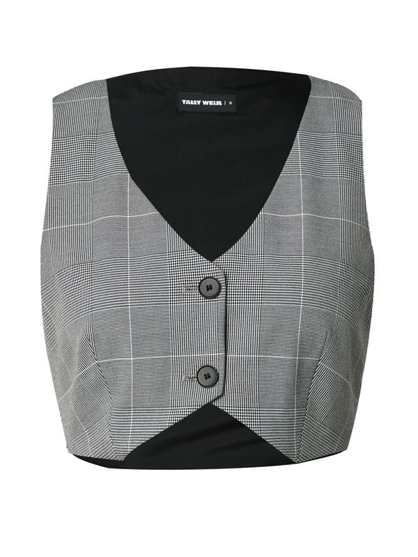 Tally Weijl Tally Weijl Мъжка елек за костюм  сиво / мръсно бяло