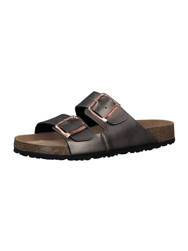 TAMARIS TAMARIS Чехли  антрацитно черно