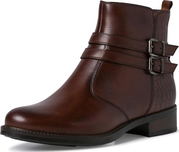 TAMARIS TAMARIS Къси ботуши  бургундово червено