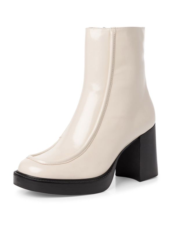 TAMARIS TAMARIS Къси ботуши  кремаво