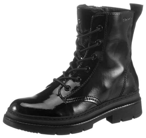 TAMARIS TAMARIS Ниски ботуши с връзки  черно