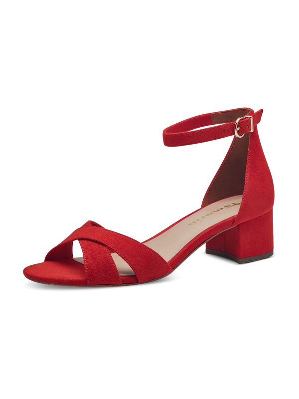TAMARIS TAMARIS Сандали с каишка  червено