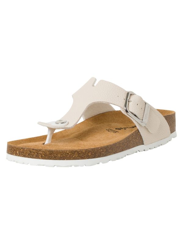 TAMARIS TAMARIS Сандали с разделител за пръстите  светлобежово