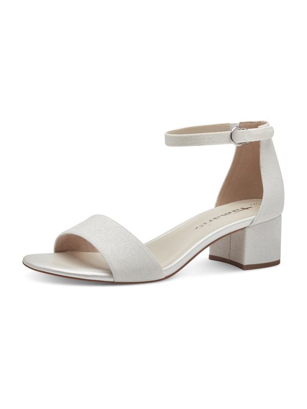 TAMARIS TAMARIS Сандали  сребърно сиво / мръсно бяло