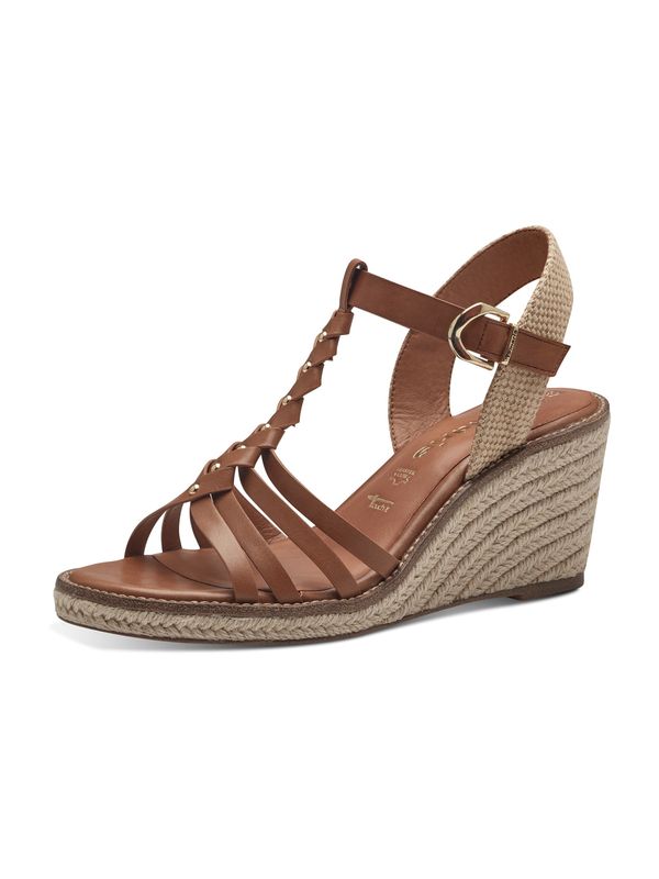 TAMARIS TAMARIS Сандали  тъмнобежово / коняк / злато