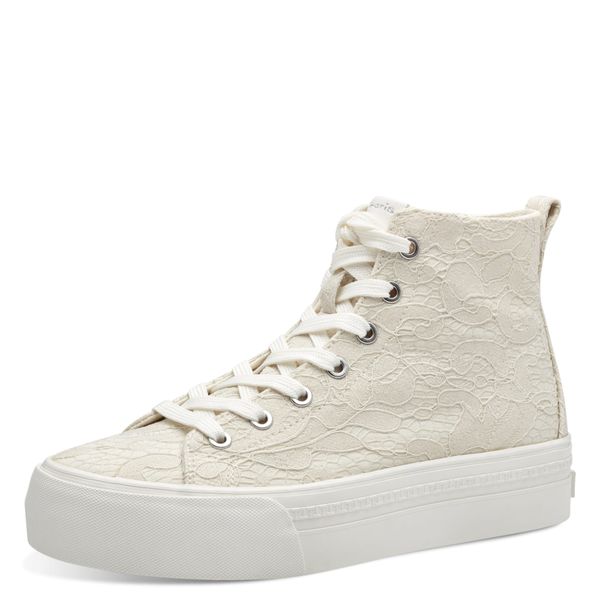 TAMARIS TAMARIS Високи маратонки  слонова кост