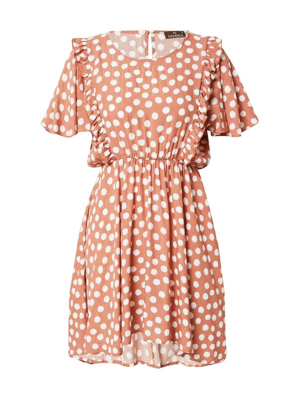 Tantra Tantra Лятна рокля  пастелно червено / бяло