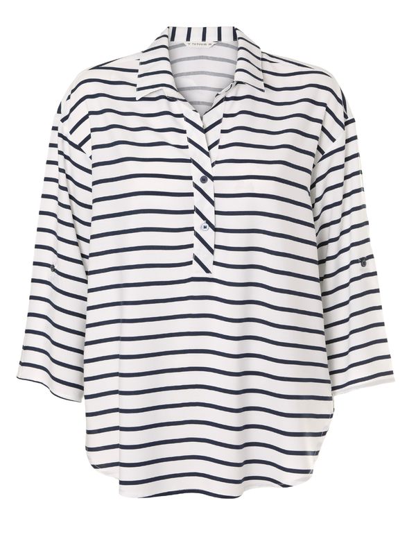 TATUUM TATUUM Блуза 'BALEA'  нейви синьо / бяло