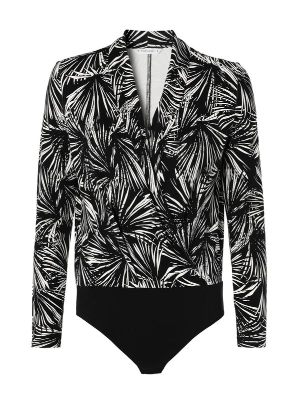 TATUUM TATUUM Блуза боди 'AGATHA'  черно / бяло