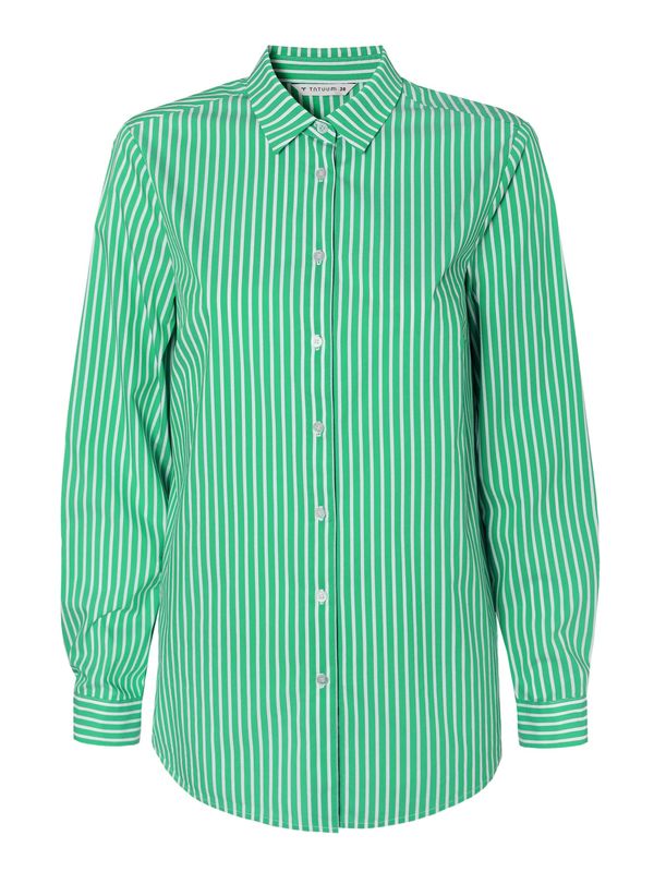 TATUUM TATUUM Блуза 'GONIKO'  тревнозелено / бяло