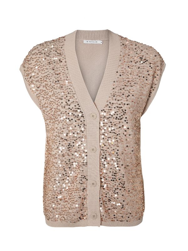 TATUUM TATUUM Плетена жилетка 'Montana'  бежово