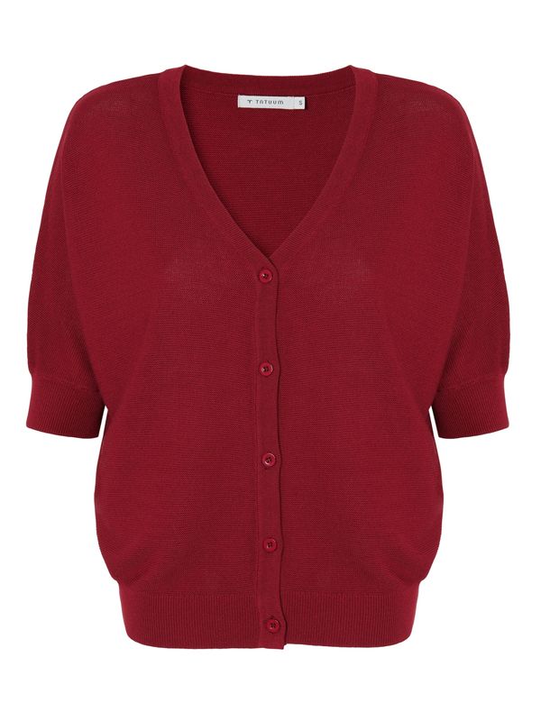TATUUM TATUUM Плетена жилетка 'PONKO'  винено червено