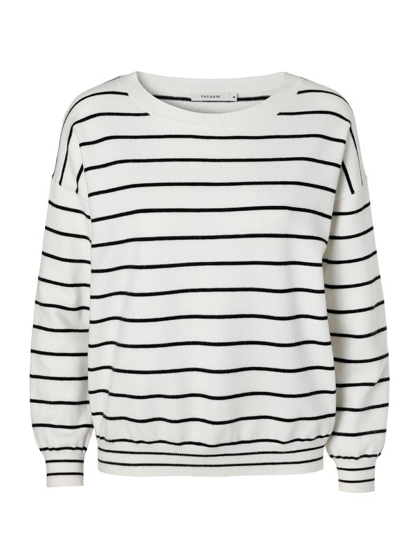 TATUUM TATUUM Пуловер 'Asoko'  черно / бяло