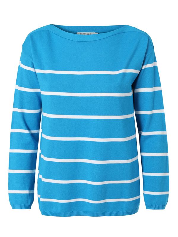 TATUUM TATUUM Пуловер 'Drop 1'  лазурно синьо / бяло