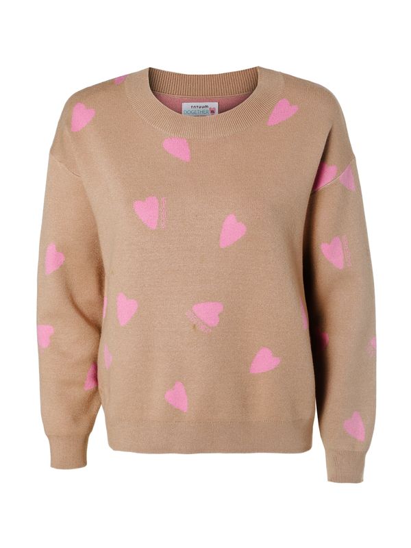 TATUUM TATUUM Пуловер 'Lowo'  камел / светлорозово
