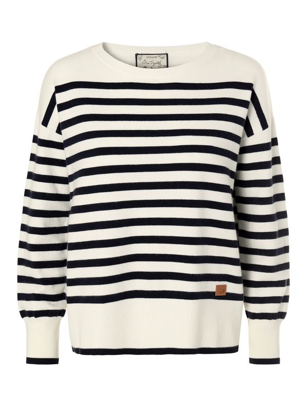 TATUUM TATUUM Пуловер 'MIRO'  нейви синьо / бяло