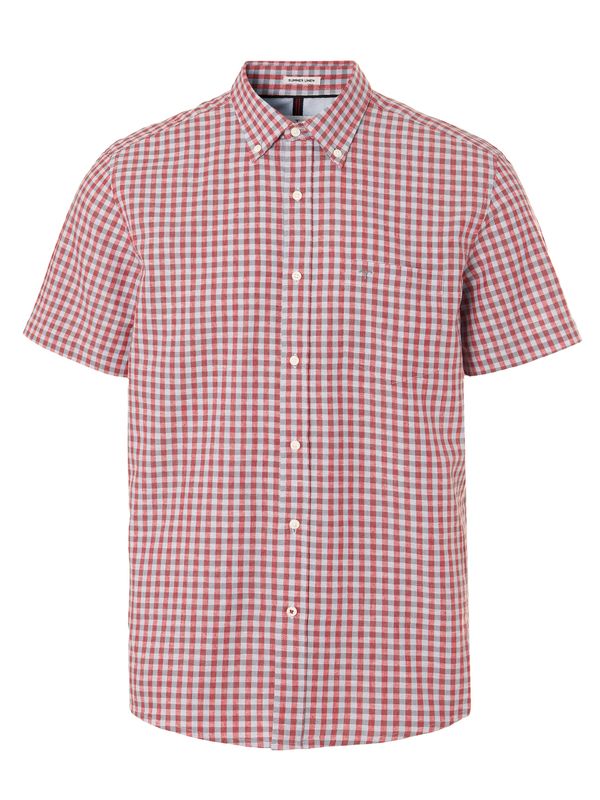 TATUUM TATUUM Риза 'DORT 7'  кремаво / сиво / тъмночервено