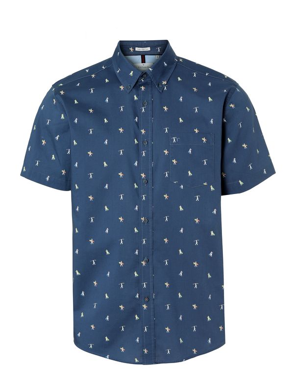 TATUUM TATUUM Риза  нейви синьо / бяло