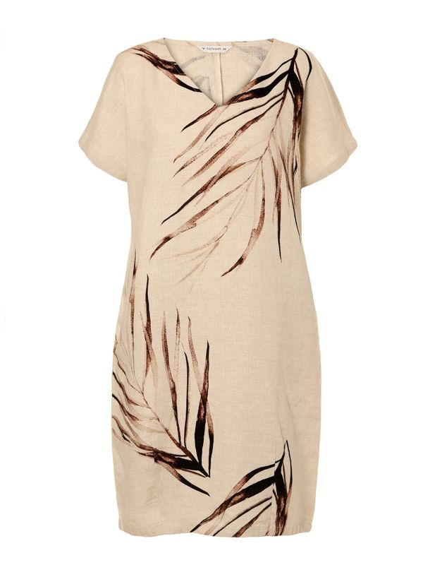 TATUUM TATUUM Рокля 'OWERTI'  бежово меланж / кафяво