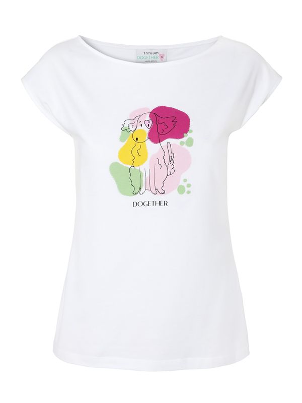 TATUUM TATUUM Тениска 'Amanda 3'  жълто / светлозелено / розово / бяло